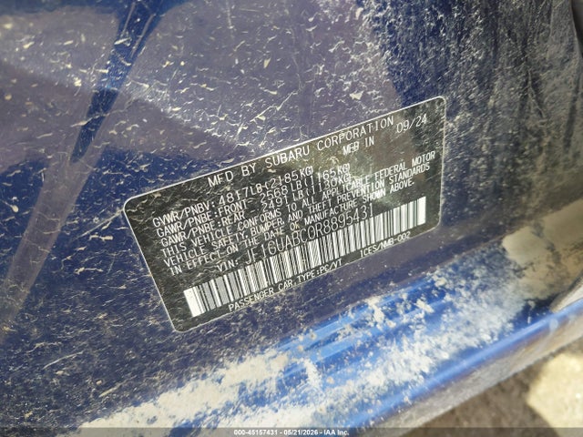 Subaru Impreza Base 5-door 2024 JF1GUABC0R8895431 Image 9