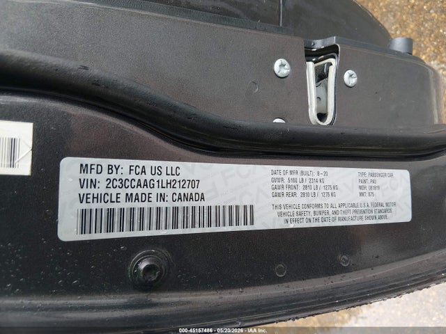 45157486 :رقم المزاد ، 2C3CCAAG1LH212707 vin ، 2020 Chrysler 300 Touring مزاد بيع