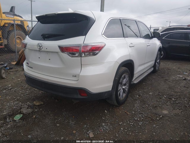 2016 Toyota Highlander Le Plus V6 მანქანა იყიდება აუქციონზე, vin: 5TDZKRFHXGS134606, აუქციონის ნომერი: 45157530