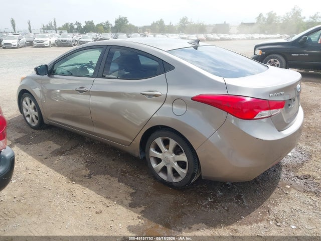 2012 Hyundai Elantra Limited მანქანა იყიდება აუქციონზე, vin: 5NPDH4AE6CH107749, აუქციონის ნომერი: 45157752