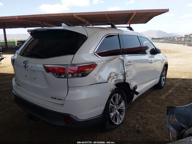 45157776 :رقم المزاد ، 5TDJKRFH1ES015627 vin ، 2014 Toyota Highlander Xle V6 مزاد بيع