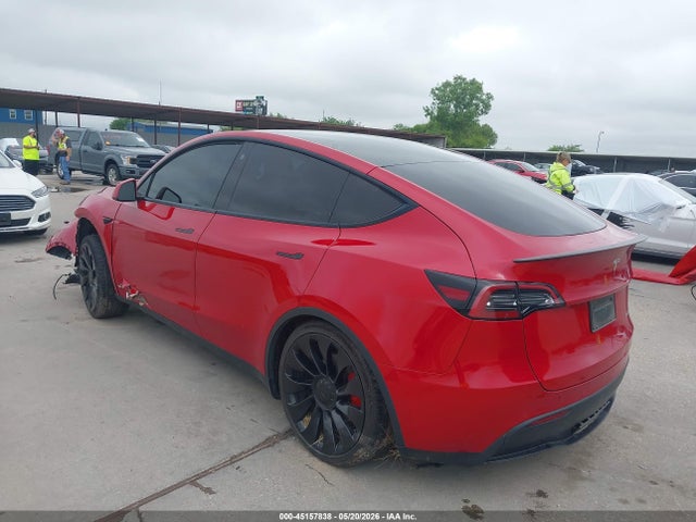 45157838 :رقم المزاد ، 7SAYGDEF3NF488410 vin ، 2022 Tesla Model Y Performance Dual Motor All-wheel Drive مزاد بيع