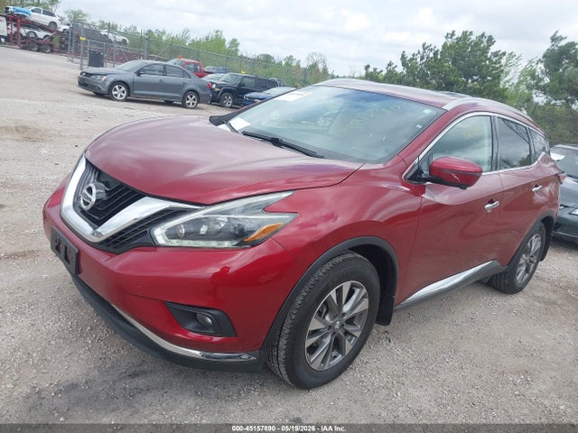2018 Nissan Murano Sl მანქანა იყიდება აუქციონზე, vin: 5N1AZ2MH0JN188542, აუქციონის ნომერი: 45157890