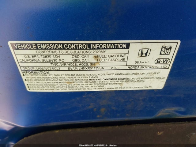 19XFC2F69LE207832 Honda Civic Lx