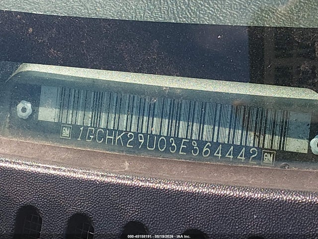 Продаж на аукціоні авто 2003 Chevrolet Silverado 2500hd, vin: 1GCHK29U03E364442, номер лоту: 45158191