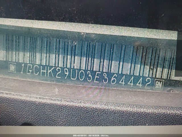 Продаж на аукціоні авто 2003 Chevrolet Silverado 2500hd, vin: 1GCHK29U03E364442, номер лоту: 45158191