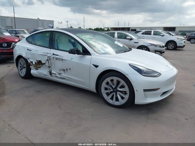 45158281 :رقم المزاد ، 5YJ3E1EB7NF339345 vin ، 2022 Tesla Model 3 Long Range Dual Motor All-wheel Drive مزاد بيع
