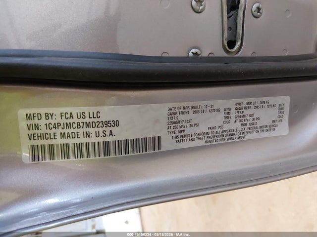 Jeep Cherokee Latitude 4x4 2021 1C4PJMCB7MD239530 Image 9