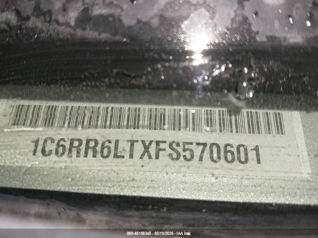 Aukcja sprzedaży 2015 Ram 1500 Lone Star, vin: 1C6RR6LTXFS570601, numer aukcji: 45158345