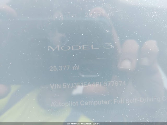 Aukcja sprzedaży 2023 Tesla Model 3 Rear-wheel Drive, vin: 5YJ3E1EA4PF677974, numer aukcji: 45158424