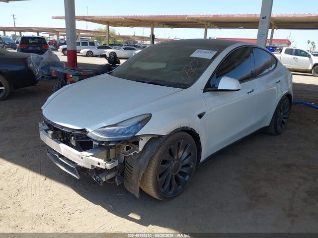 2021 Tesla Model Y Performance Dual Motor All-wheel Drive მანქანა იყიდება აუქციონზე, vin: 5YJYGDEF6MF092239, აუქციონის ნომერი: 45158530