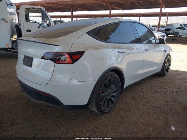2021 Tesla Model Y Performance Dual Motor All-wheel Drive მანქანა იყიდება აუქციონზე, vin: 5YJYGDEF6MF092239, აუქციონის ნომერი: 45158530