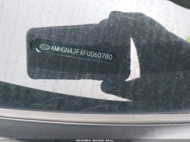 45158610 :رقم المزاد ، KMHGN4JFXFU060780 vin ، 2015 Hyundai Genesis 5.0 مزاد بيع