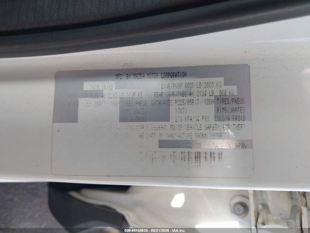 Продаж на аукціоні авто 2014 Mazda Cx-5 Touring, vin: JM3KE2CY9E0419714, номер лоту: 45158638