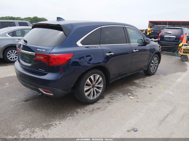 Продажа на аукционе авто 2016 Acura Mdx Technology   Acurawatch Plus Packages/technology Package, vin: 5FRYD4H45GB028845, номер лота: 45158905