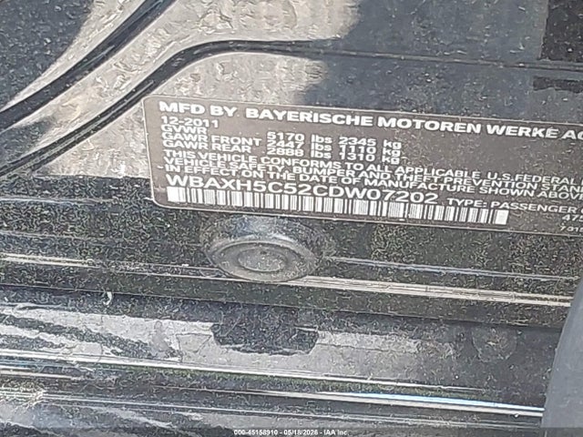 Aukcja sprzedaży 2012 Bmw 528 Xi, vin: WBAXH5C52CDW07202, numer aukcji: 45158910