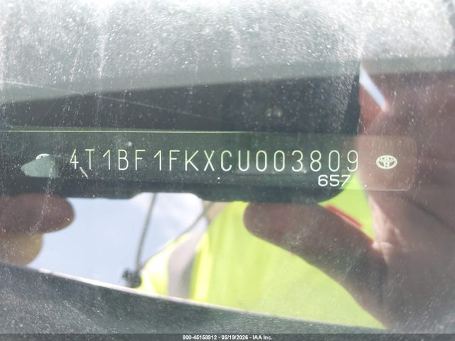 Aukcja sprzedaży 2012 Toyota Camry Le, vin: 4T1BF1FKXCU003809, numer aukcji: 45158912