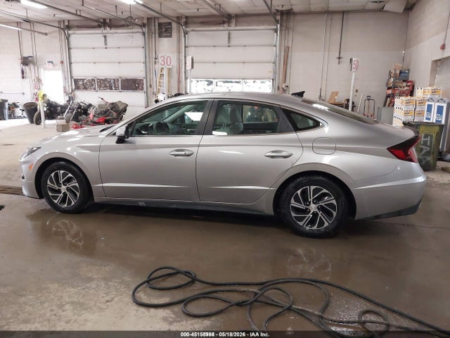 Auction sale of the 2021 Hyundai Sonata Blue, vin: KMHL24JJ9MA030907, lot number: 45158988