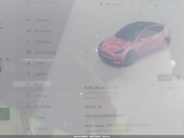 Aukcja sprzedaży 2023 Tesla Model Y Awd/long Range Dual Motor All-wheel Drive, vin: 7SAYGDEE4PF630113, numer aukcji: 45159062