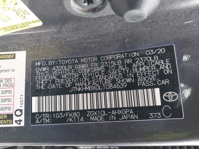 JTNKHMBX0L1084639 Toyota C-HR XLE