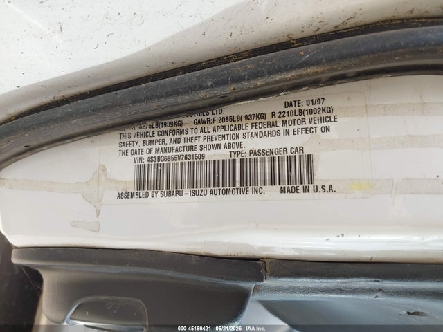 Продаж на аукціоні авто 1997 Subaru Legacy Outback/outback Limited, vin: 4S3BG6855V7631509, номер лоту: 45159421