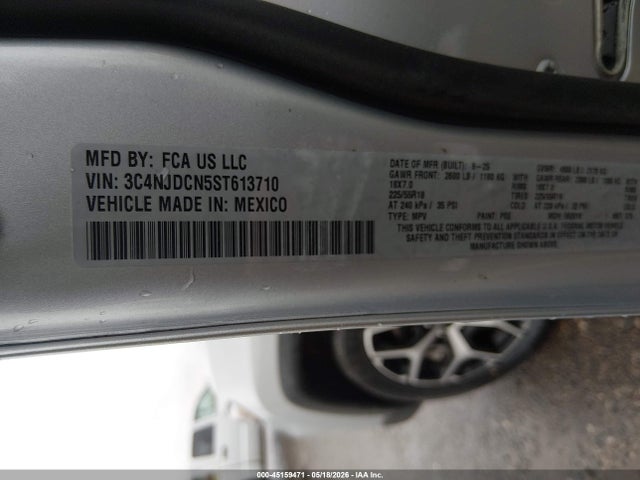 Aukcja sprzedaży 2025 Jeep Compass Limited 4x4, vin: 3C4NJDCN5ST613710, numer aukcji: 45159471