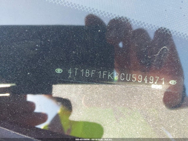 Продаж на аукціоні авто 2012 Toyota Camry Se, vin: 4T1BF1FK3CU594971, номер лоту: 45159596