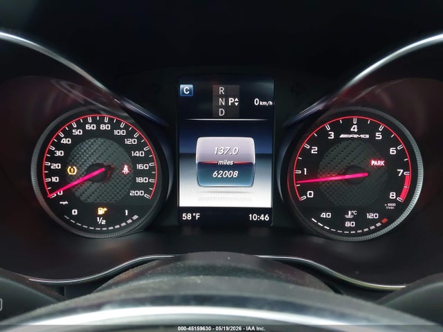45159630 :رقم المزاد ، WDDWJ8HBXHF493132 vin ، 2017 Mercedes-benz Amg C 63 S مزاد بيع