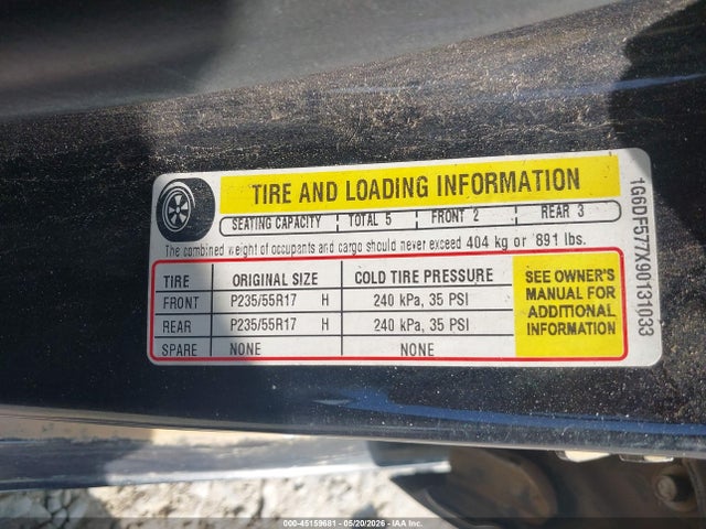 Продажа на аукционе авто 2009 Cadillac Cts Standard, vin: 1G6DF577X90131033, номер лота: 45159681