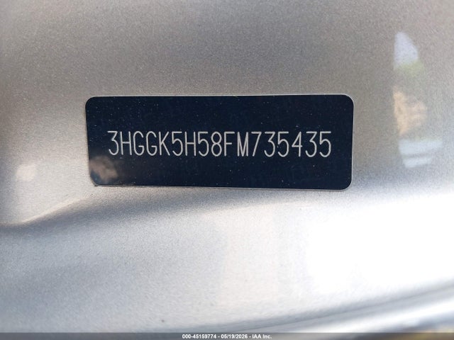 45159774 :رقم المزاد ، 3HGGK5H58FM735435 vin ، 2015 Honda Fit Lx مزاد بيع