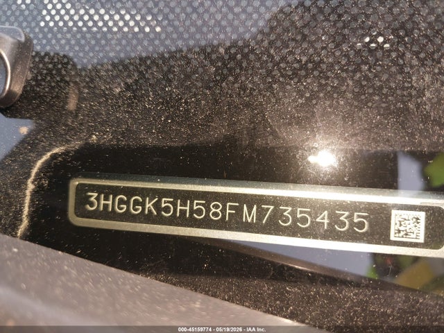 45159774 :رقم المزاد ، 3HGGK5H58FM735435 vin ، 2015 Honda Fit Lx مزاد بيع