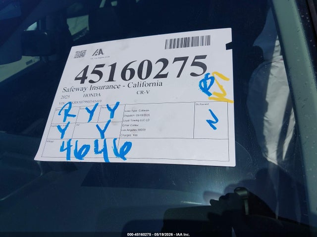2HKRS3H79SH341410 Honda Cr-v Ex-l 2wd