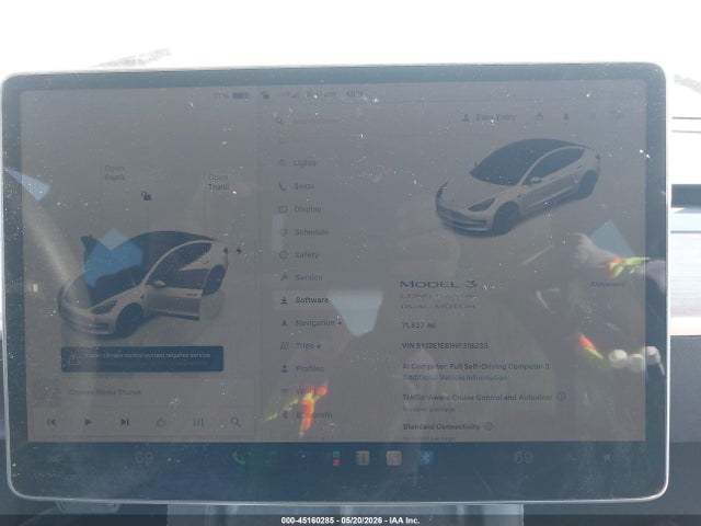Продаж на аукціоні авто 2022 Tesla Model 3 Long Range Dual Motor All-wheel Drive, vin: 5YJ3E1EB1NF318233, номер лоту: 45160285