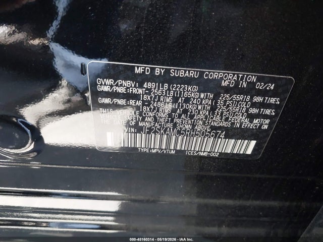 Subaru Forester Touring 2024 JF2SKAMC5RH505674 Image 9
