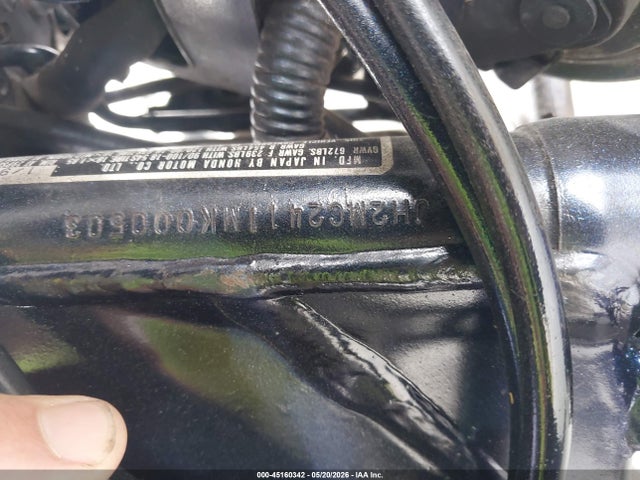45160342 :رقم المزاد ، JH2MC2411MK000503 vin ، 1991 Honda Cb250 مزاد بيع