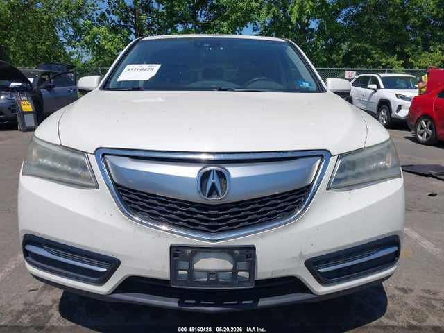 45160428 :رقم المزاد ، 5FRYD4H42GB061611 vin ، 2016 Acura Mdx Technology   Acurawatch Plus Packages/technology Package مزاد بيع
