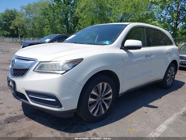 45160428 :رقم المزاد ، 5FRYD4H42GB061611 vin ، 2016 Acura Mdx Technology   Acurawatch Plus Packages/technology Package مزاد بيع