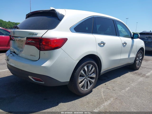 45160428 :رقم المزاد ، 5FRYD4H42GB061611 vin ، 2016 Acura Mdx Technology   Acurawatch Plus Packages/technology Package مزاد بيع