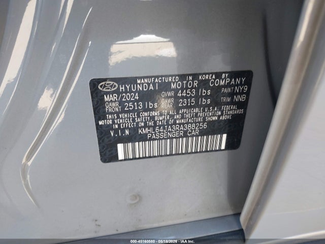 Hyundai SONATA SEL 2024 KMHL64JA3RA388256 Image 9