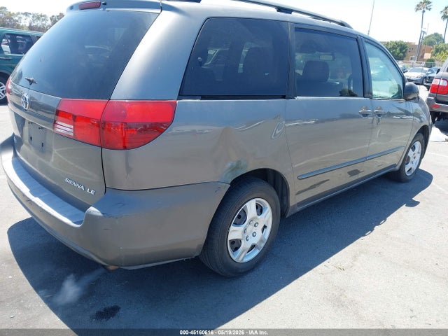 2004 Toyota Sienna Le მანქანა იყიდება აუქციონზე, vin: 5TDZA23C84S198786, აუქციონის ნომერი: 45160616