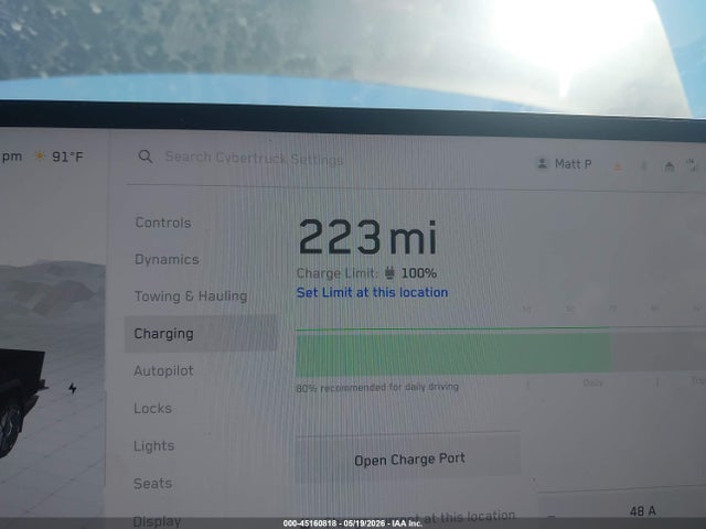 45160818 :رقم المزاد ، 7G2CEGEC9SA077409 vin ، 2025 Tesla Cybertruck مزاد بيع