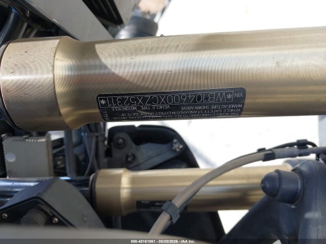 2012 Bmw R1200 Gs მანქანა იყიდება აუქციონზე, vin: WB104600XCZX52311, აუქციონის ნომერი: 45161061