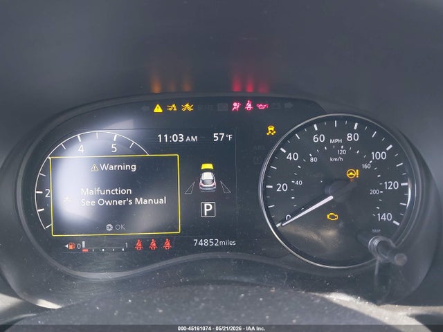 45161074 :رقم المزاد ، 3N1CP5CV5ML534152 vin ، 2021 Nissan Kicks Sv Xtronic Cvt مزاد بيع