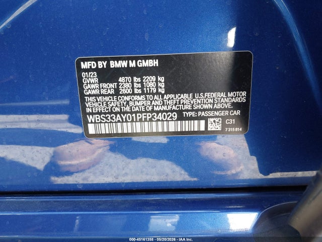 WBS33AY01PFP34029 BMW M3 Competition