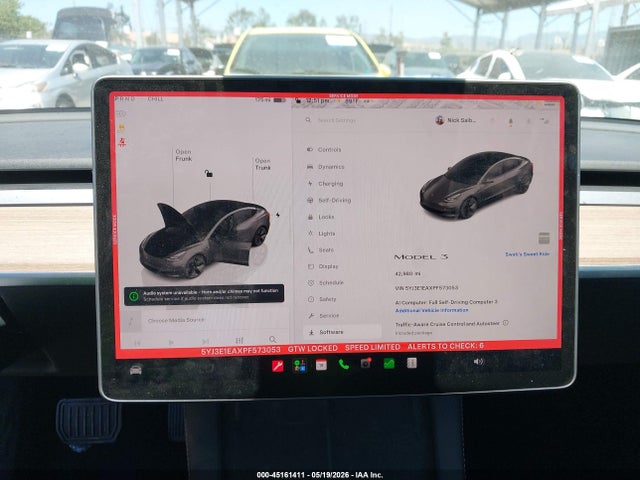 2023 Tesla Model 3 Rear-wheel Drive მანქანა იყიდება აუქციონზე, vin: 5YJ3E1EAXPF573053, აუქციონის ნომერი: 45161411