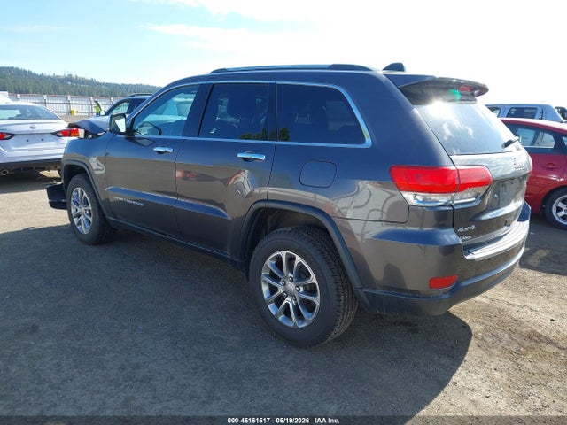 2016 Jeep Grand Cherokee Limited მანქანა იყიდება აუქციონზე, vin: 1C4RJFBG9GC321643, აუქციონის ნომერი: 45161517