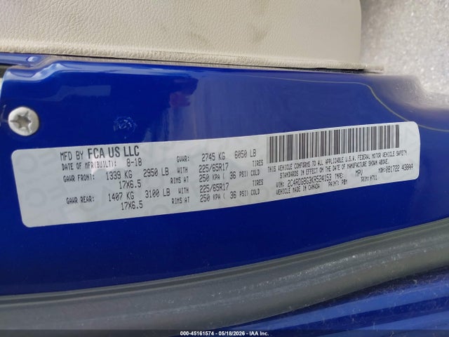 Auction sale of the 2019 Dodge Grand Caravan Se, vin: 2C4RDGBG3KR524153, lot number: 45161574