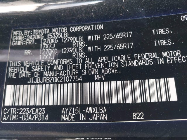Lexus NX 300H 2019 JTJBJRBZ0K2107754 Image 9
