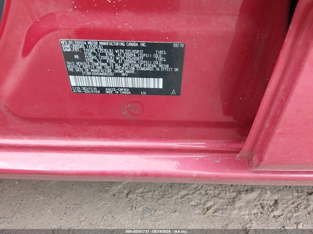 Aukcja sprzedaży 2010 Toyota Rav4, vin: 2T3BF4DV6AW082267, numer aukcji: 45161757
