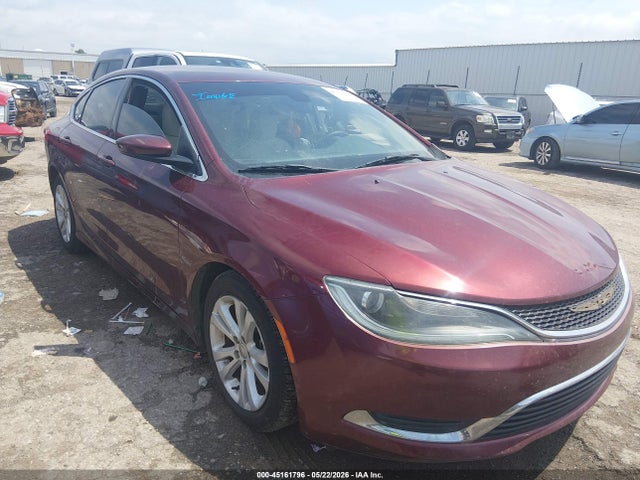 2015 Chrysler 200 Limited მანქანა იყიდება აუქციონზე, vin: 1C3CCCAB0FN654048, აუქციონის ნომერი: 45161796